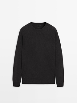 Massimo Dutti Свитер из 100% кашемира, серый