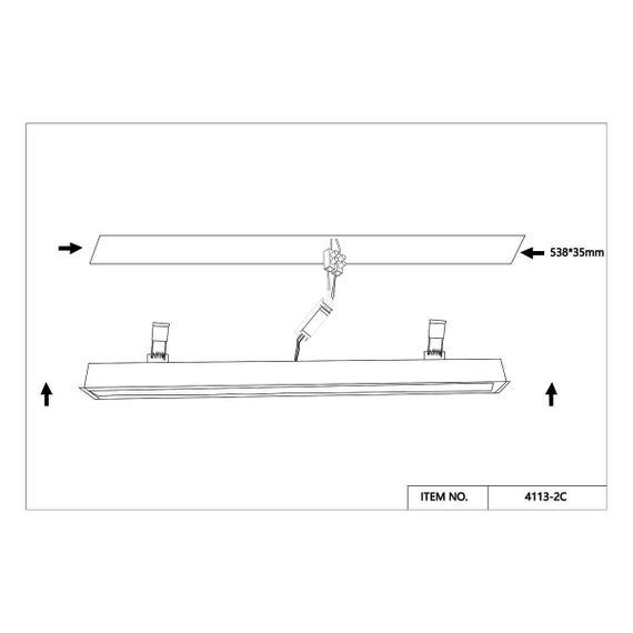 Встраиваемый светодиодный светильник Favourite Aplot 4113-2C