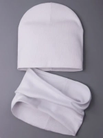 Шапка детская осенняя и снуд