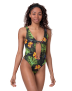 Купальник слитный Nebbia One-colour monokini 560 tr.green