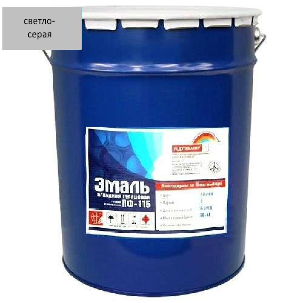 Эмаль ПФ-115 РАДУГА Ultra Lines  св-серая  10кг