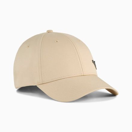 Бейсболка спорт. PUMA Metal Cat Cap 02599405, 100% полиэстер, бежевый