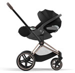 Коляска 3 в 1 Cybex Priam IV Rosegold complete и автокресло Cloud T i-Size Sepia Black Leaf Green