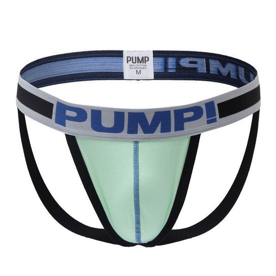Мужские трусы джоки салатовые Pump White Mint H96-19