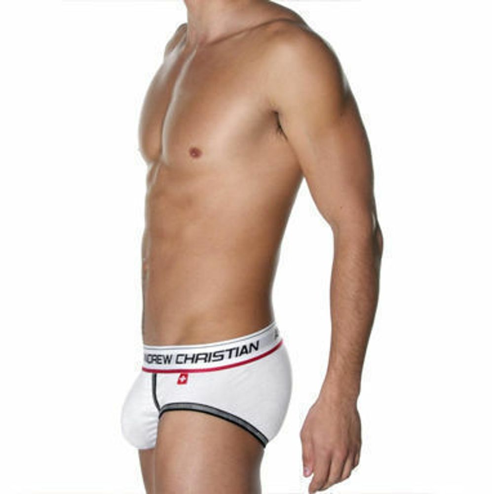 Мужские трусы брифы Andrew Christian Coolflex Brief Show-it White