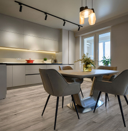 Ламинат SPC Дуб Винтаж серый