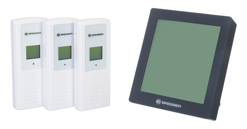 Метеостанция Bresser Temeo Hygro Quadro, серая