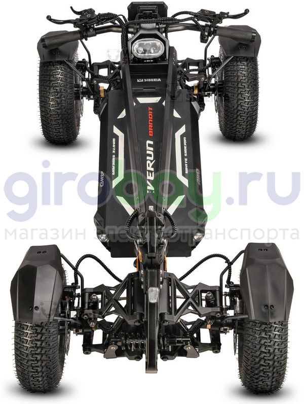 Электросамокат WHITE SIBERIA TEVERUN BANDIT 4x4 7200W 60V/60AH фото 111 №17 222