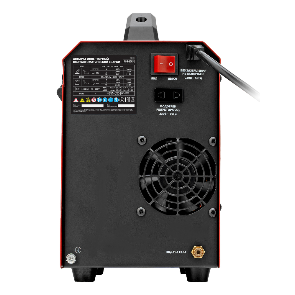 Аппарат инвертор. полуавтомат. cварки MIG-200S, 200A, ПВ 60%, катушка 5 кг MTX