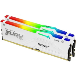 Оперативная память Kingston 32GB 5600MT / s DDR5 CL40 DIMM (Kit of 2) FURY Beast White RGB XMP KF556C40BWAK2-32