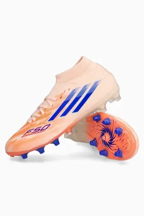 Бутсы adidas F50 League Mid FG/MG для женщин - оранжевый