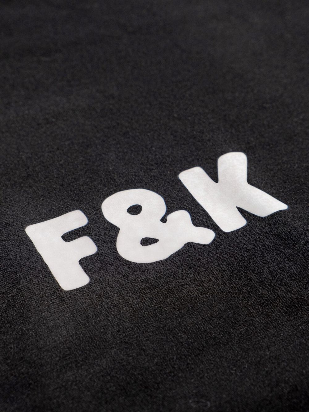 Футболка Hardlunch оверсайз F&K черная