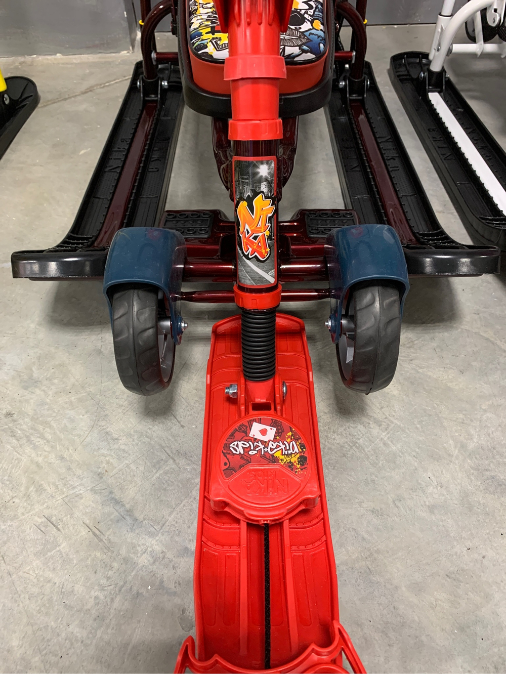 Снегокат «Тимка спорт 6» гонки (черный каркас) (арт. ТС6/Г2)