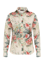 Рубашка женская с принтом «Английские розы»