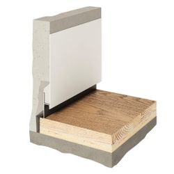 Теневой профиль универсальный под покраску, 2000x45x14,5 мм