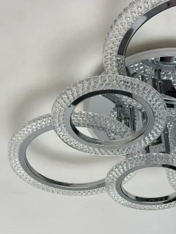 Люстра потолочная с RGB подсветкой и пультом для всех видов потолков, 115Вт