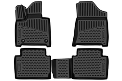 Коврики в салон для HYUNDAI Santa Fe V (MX5) 2023-, 5 мест, 4шт. (полиуретан) ELEMENT3DAN0685210K