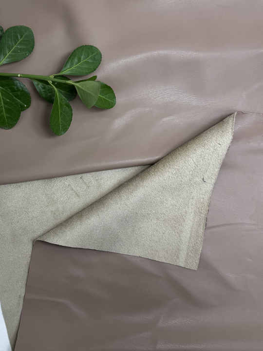 Кожа искусственная на замше, бежевый