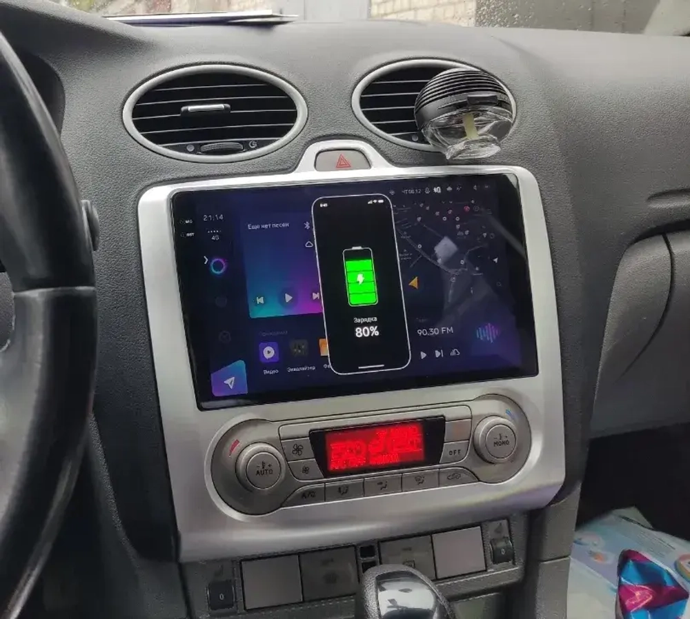 Магнитола для Ford Focus 2 2004-2011 (климат) - Teyes CC3-2K-360 на Android 10, 2K QLED, 6Гб+128Гб, CarPlay, 4G SIM-слот, 4 камеры в комплекте