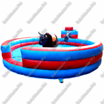 Надувной аттракцион Родео, бык+батут, «Чемпион»