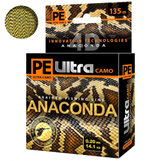 Плетеный шнур для рыбалки AQUA PE Ultra ANACONDA CAMO Desert