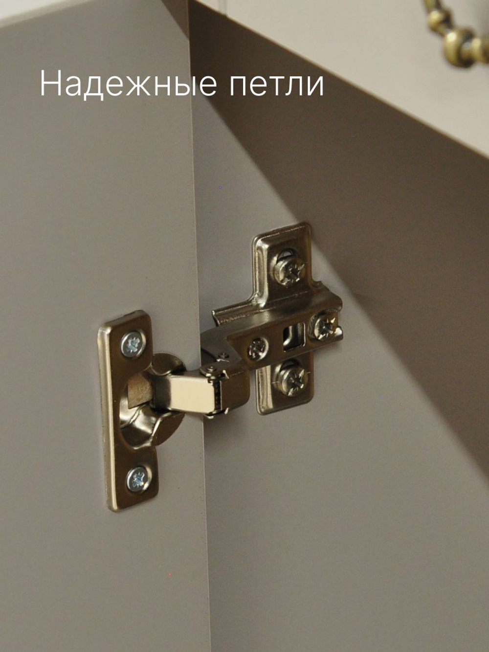 Комод Индра, 76,5х78,8х36,5, серый с ящиками, МДФ, Dipriz