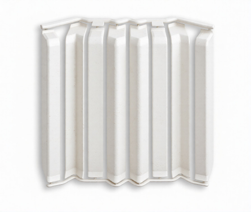 Накладки для плинтуса Идеал Дюра напольный округлый 80мм 037 Молочно-белый (2 набора из 8 элементов) во флоупаке