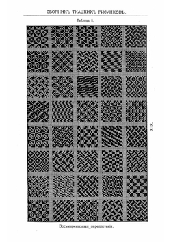 Сборник ткацких рисунков. Бесплатное приложение к журналу "Вестник мануфактурной промышленности" | Иоксимович Чедомир Милетевич