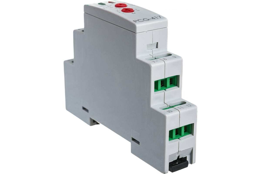 Реле времени PCG-417  2х8А 230В 2НО IP20 "звезда-треугольник" для пуска электродвигателей