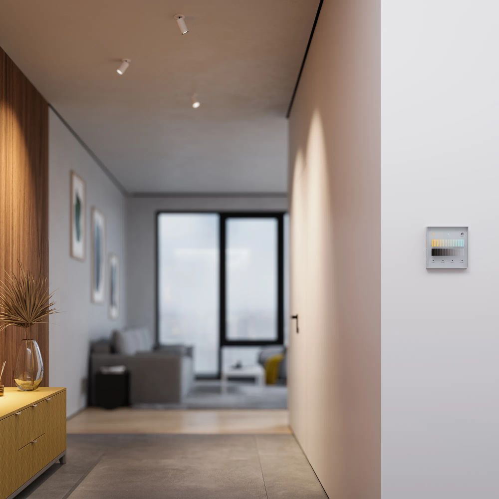 INTELLIGENT ARLIGHT Сенсорная панель SMART-DALI-301-11-1G-4SC-DIM-IN Black (BUS/24V, Touch, 2.4G) (IARL, IP20 Пластик, 5 лет) 046547