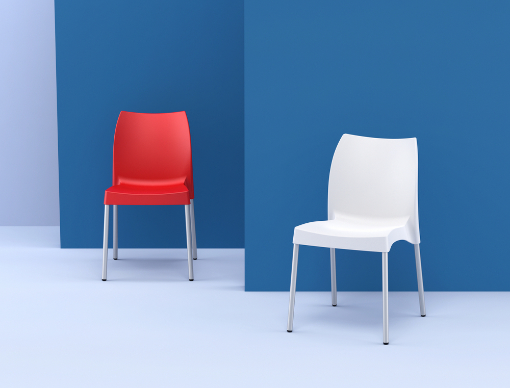 Стул пластиковый Siesta Contract Vita, красный