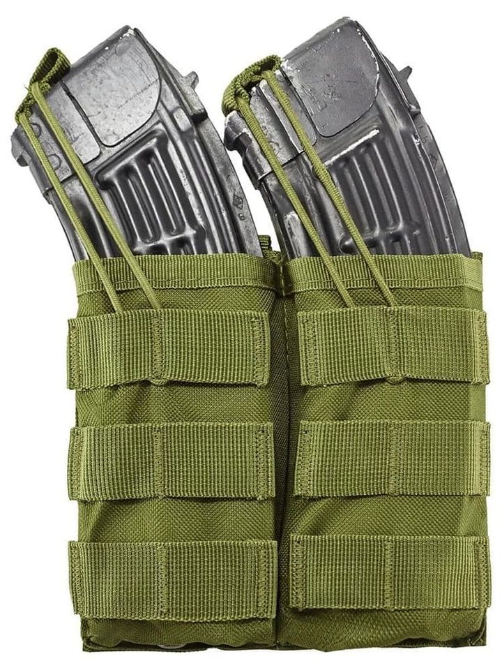 Подсумок без клапана двойной для магазинов (олива)