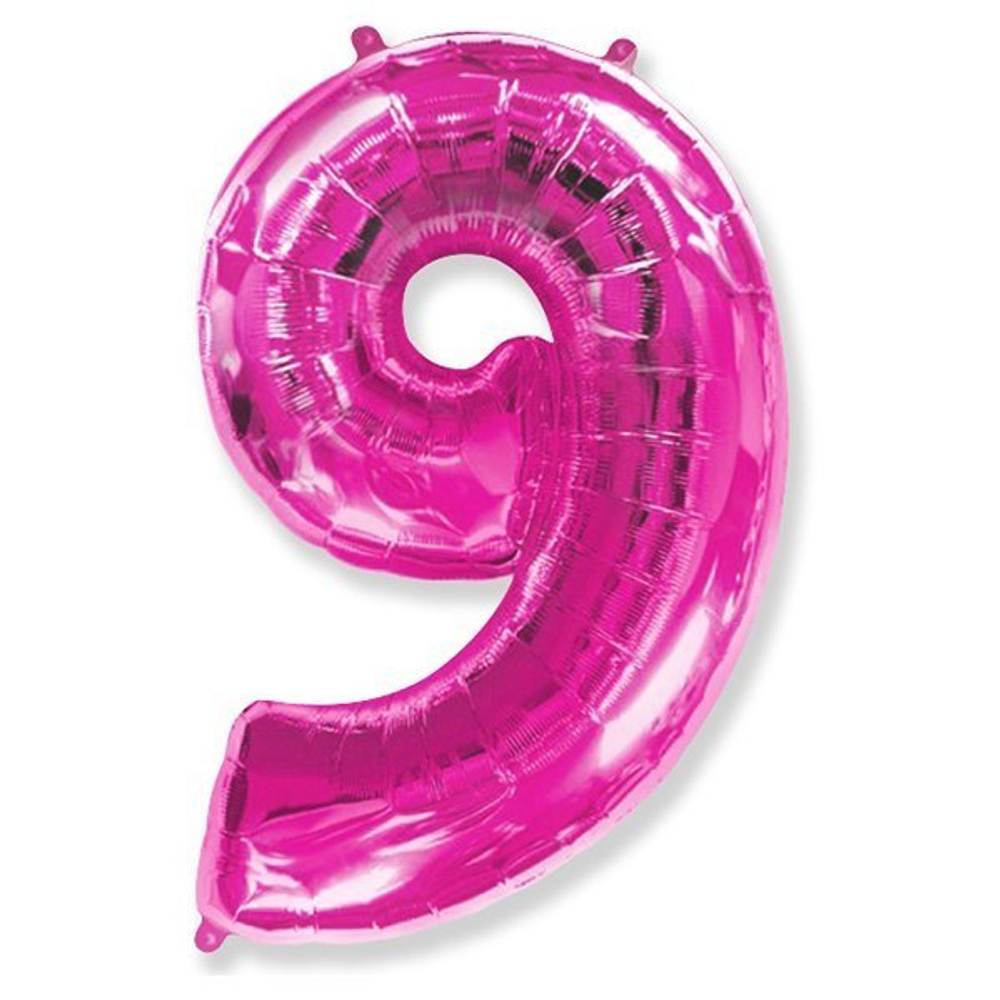 Фольгированная цифра 9, фуше