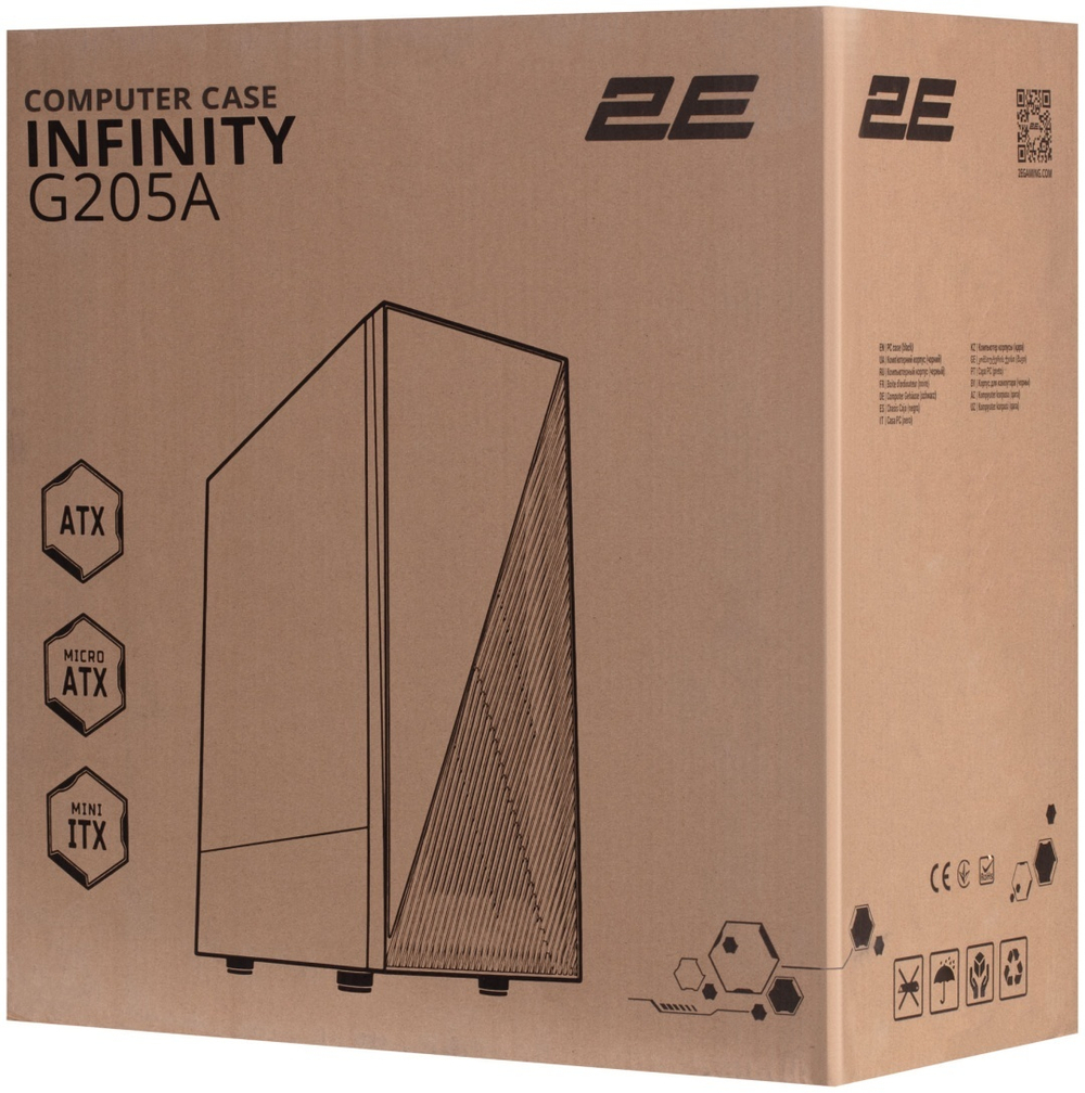 Корпус 2E INFINITY G205А черный