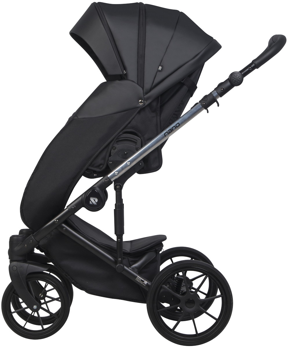 Детская коляска Riko Nano Thermo Ecco 3 в 1 с автокреслом Rant Cruise Black 01 Black (черный)