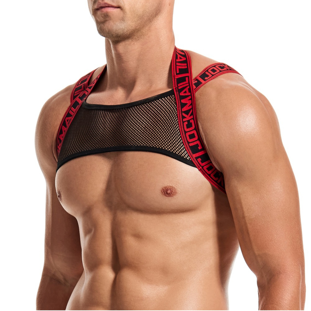 Мужская портупея красная JOCKMAIL JM905-8