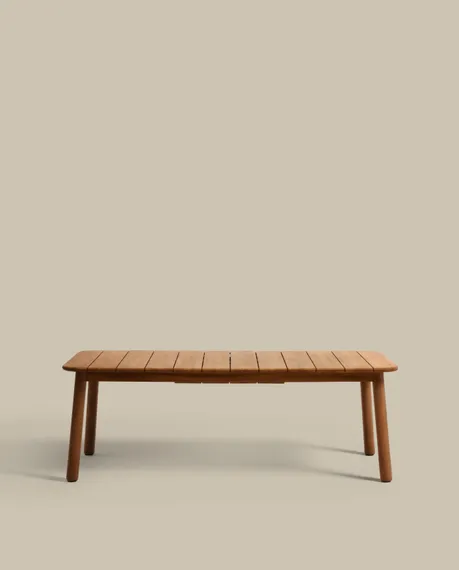 Раздвижной стол Turqueta из массива тикового дерева, 220 (294) x 100 см
