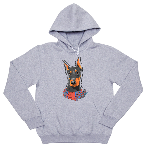 Толстовка "Доберман любит тебя больше себя"