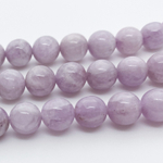 Бусины Кунцит, диаметр 9,7-9,9 мм, цена за 10 шт (1/4 нити)