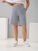Шорты Н-147/синяяполоса-джинс
