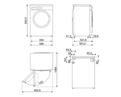 Стиральная машина SMEG WM3T84RU