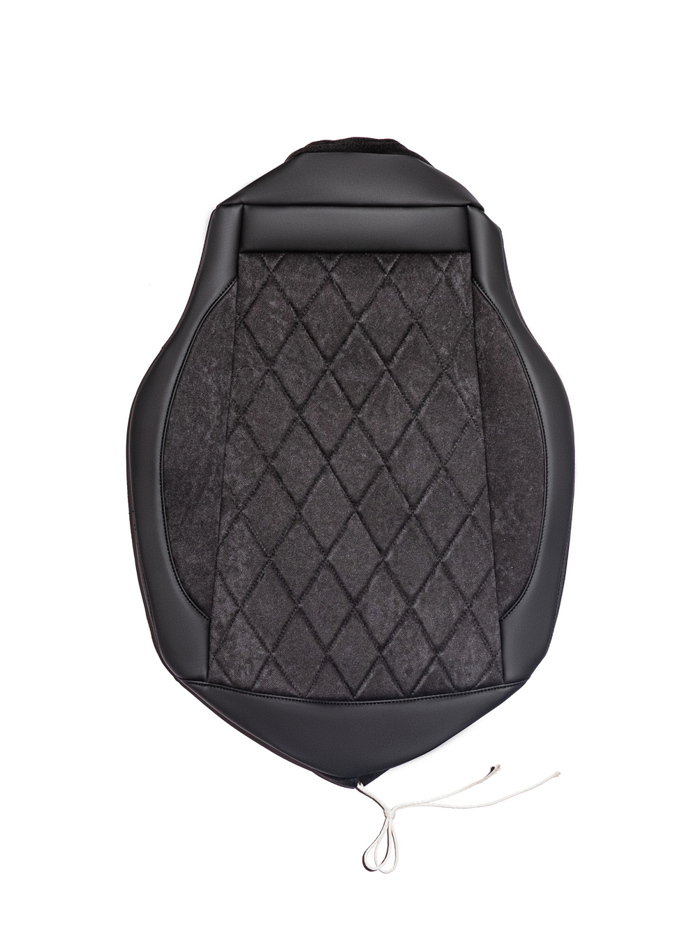 Чехлы Люкс FAW J7 (экокожа, черный, серая вставка)