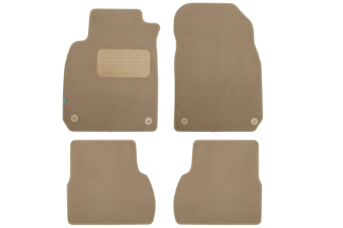 Коврики в салон для CADILLAC BLS АКПП 2006-2009, седан, 4 шт. (текстиль, бежевые) KLEVER04070122112KH