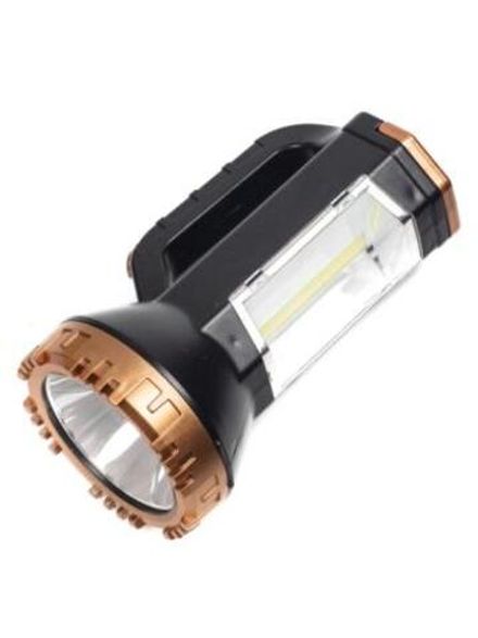 Фонарь T-50, аккумуляторный, 5W+кемпинг COB.