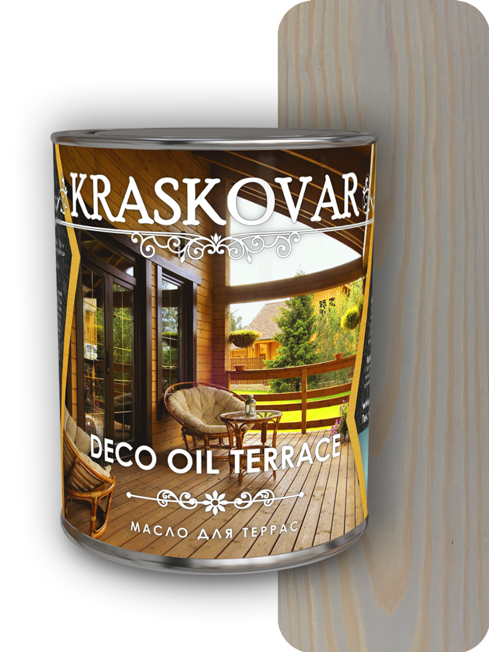 Масло для террас Kraskovar Deco Oil Terrace айсберг