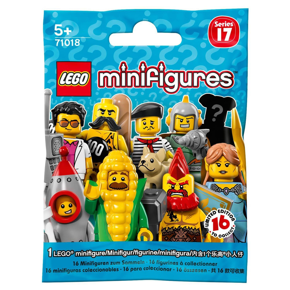 LEGO Minifigures: Минифигурки серия 17 в ассортименте 71018 — Minifigure Series 17 Complete Random Set of 1 Minifigure — Лего Минифигурки