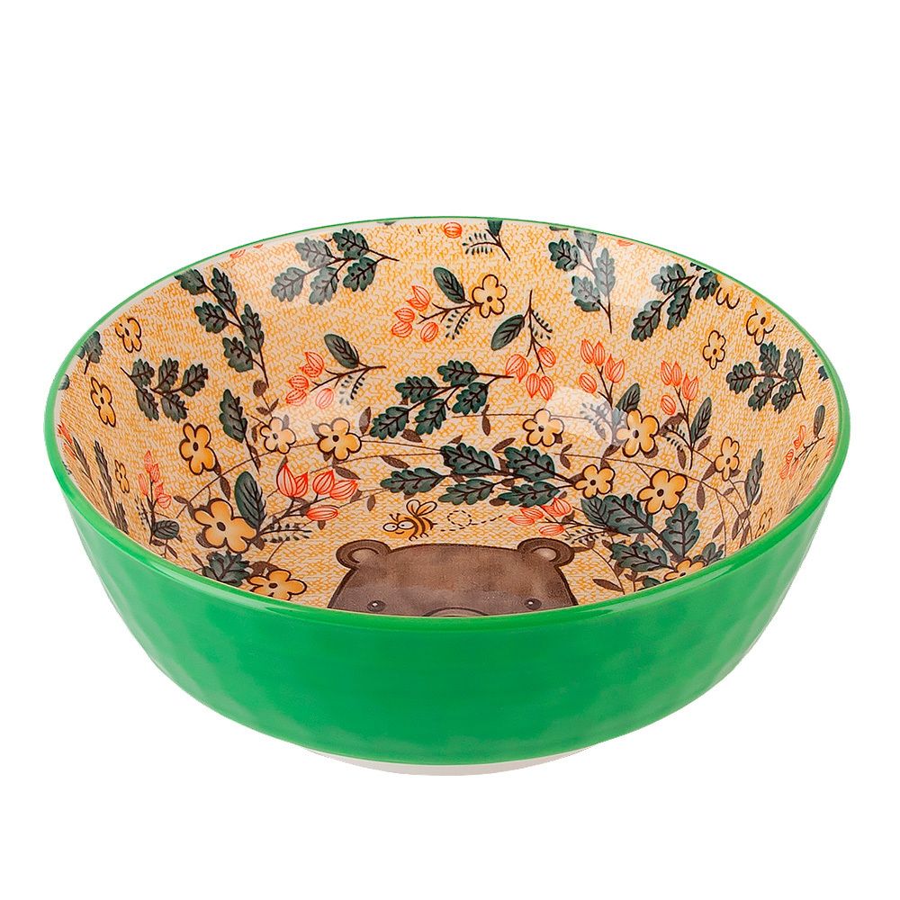 Салатник "Kawaii Forest.Bear" d=20см. v=1500мл.(фарфор) (min5) (транспортная упаковка)