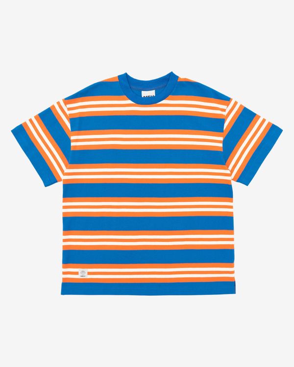 Футболка SS23 Stripes Lapis/Fire/White Синий/Оранжевый - фото 1