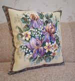 Декоративный гобеленовый чехол Весенний букет 47х47