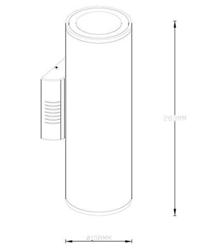 Ландшафтный светильник IP54, D100xW150xH30 мм, 20Вт, 3000К, черный